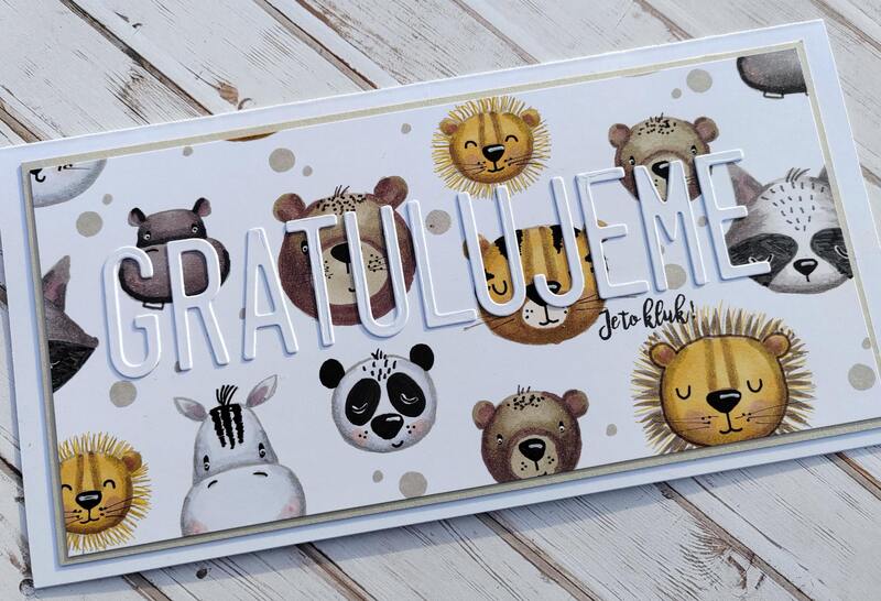 Přání ruční výroba - Je to kluk! Gratulujeme - 1 ks