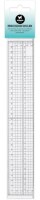 Řezací pravítko Studio Light dlouhé - 1 ks