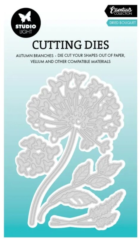 Vyřezávací šablony Studio Light - hortenzie - sada 4 ks