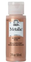 Akrylová metalická barva FolkArt rose gold - 58 ml