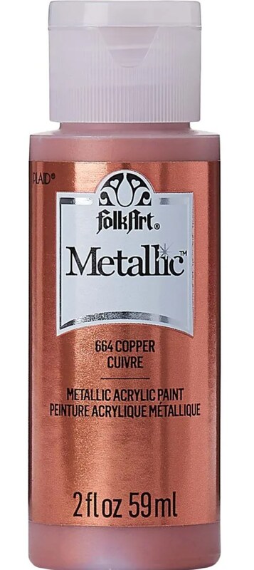 Akrylová metalická barva FolkArt měděná - 58 ml