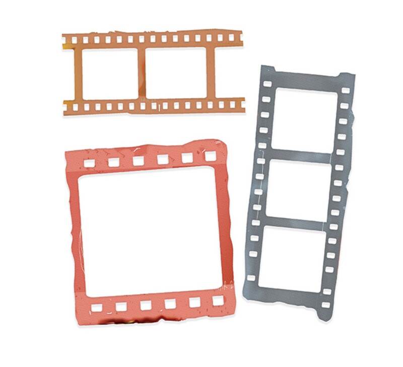 Vyřezávací šablona dpCraft - fotorámečky - 3 ks