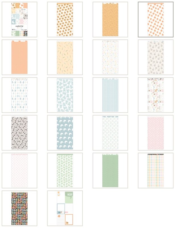 Sada papírů MODA SCRAP 6 x12" - A new star is born - sada 21 listů