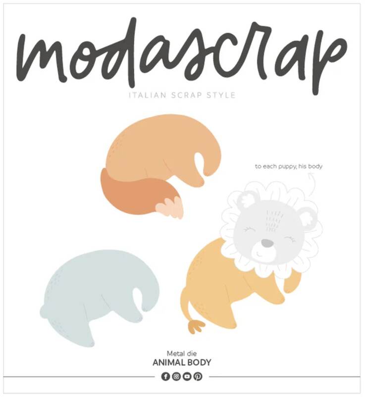 Vyřezávací šablony MODA SCRAP - zvířecí tělo - sada 3 ks