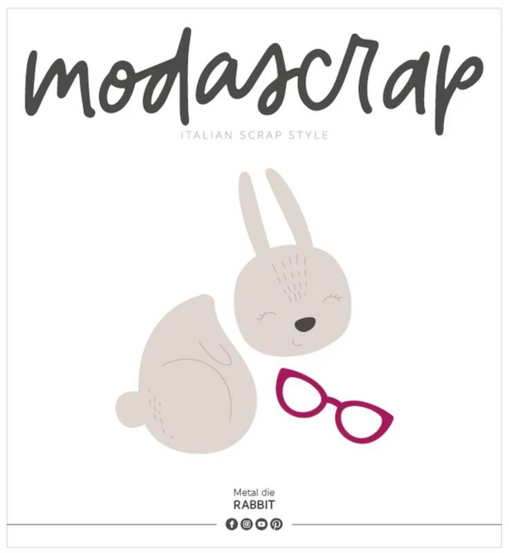 Vyřezávací šablony MODA SCRAP - králík - sada 4 ks
