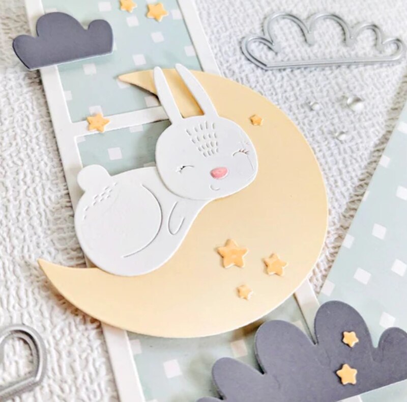 Vyřezávací šablony MODA SCRAP - králík - sada 4 ks