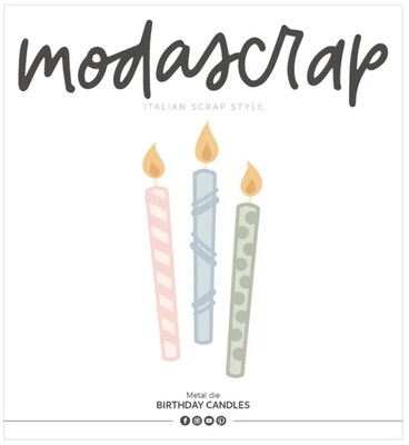 Vyřezávací šablony MODA SCRAP - narozeninové svíčky - sada 7 ks Vyřezávací šablony MODA SCRAP - narozeninové svíčky - sada 7 ks