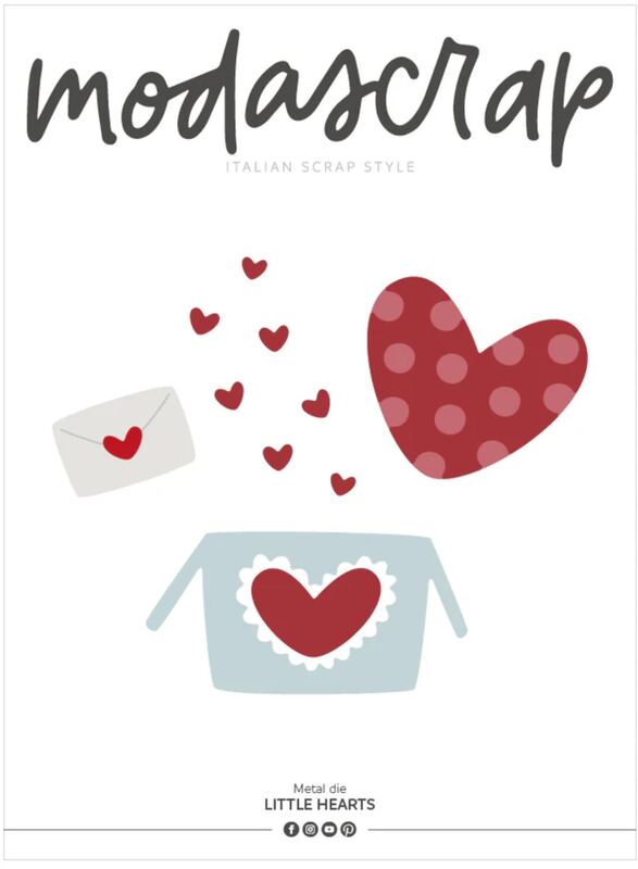 Vyřezávací šablony MODA SCRAP - srdíčka - sada 7 ks