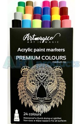 Akrylové popisovače Artmagico 2 mm - sada 24 ks