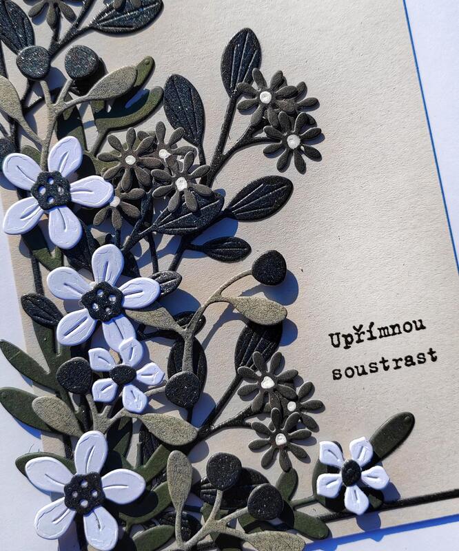 Přání ruční výroba - Kondolence 1 - 1 ks