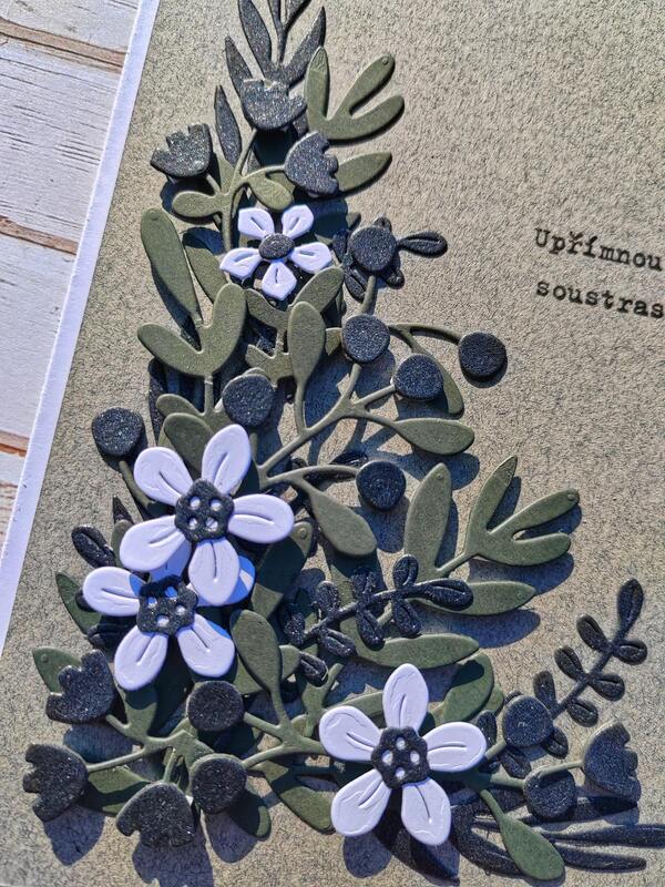 Přání ruční výroba - Kondolence 2 - 1 ks