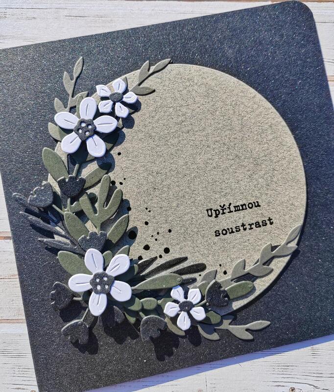 Přání ruční výroba - Kondolence 3 - 1 ks