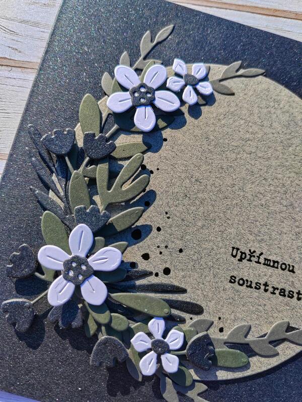 Přání ruční výroba - Kondolence 3 - 1 ks