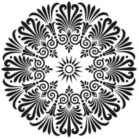 Plastová šablona CADENCE XL - rozeta rokail - 1 ks