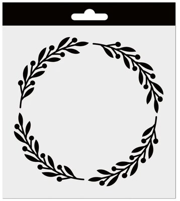 Plastová šablona Aladine - květinový věneček - 1 ks