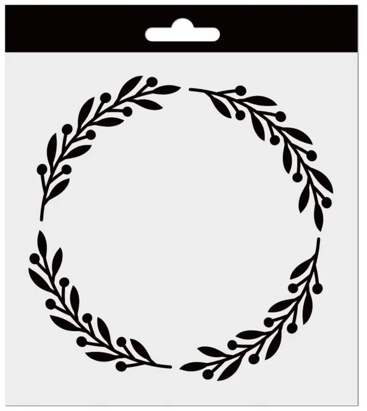 Plastová šablona Aladine - květinový věneček - 1 ks