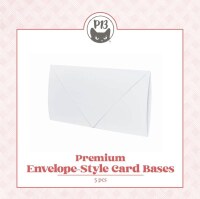 Základy přání s obálkami - Envelope-style; bílý - 5 ks