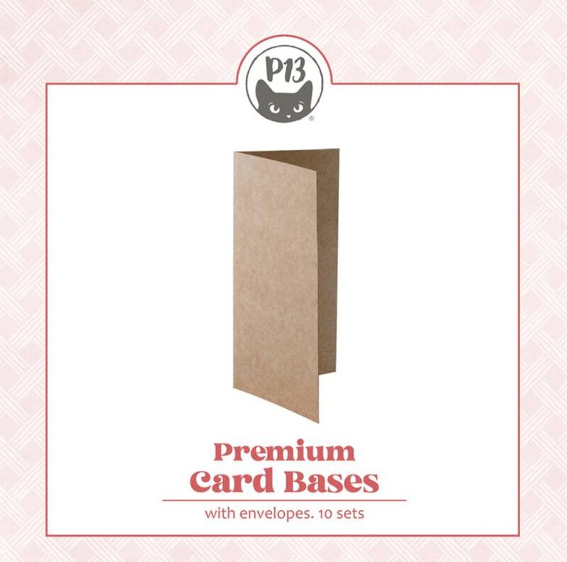 Základy přání s obálkami - velikost DL; kraft - 10 ks