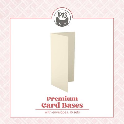 Základy přání s obálkami - velikost DL; ivory - 10 ks