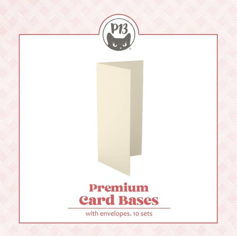 Základy přání s obálkami - velikost DL; ivory - 10 ks