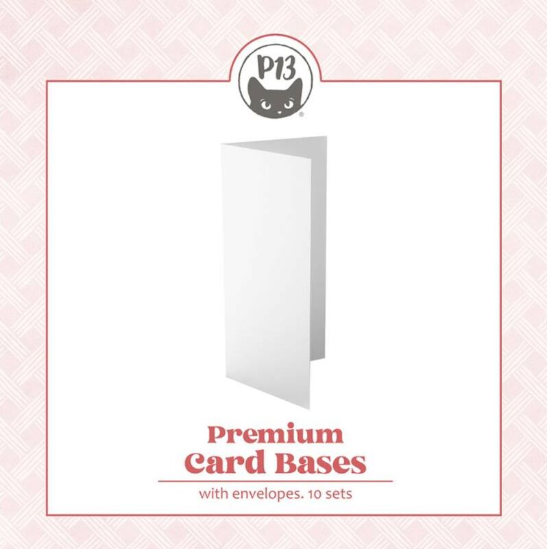 Základy přání s obálkami - velikost DL; bílý - 10 ks