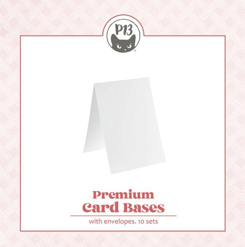 Základy přání s obálkami - velikost A6 s horním hřbetem; bílý - 10 ks