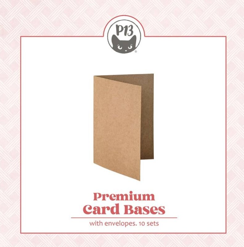 Základy přání s obálkami - velikost A6 s bočním hřbetem; kraft - 10 ks