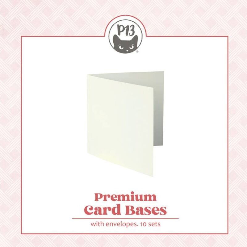 Základy přání s obálkami - velikost čtverce; ivory - 10 ks