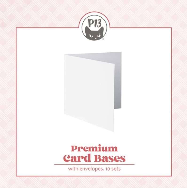 Základy přání s obálkami - velikost čtverce; bílý - 10 ks