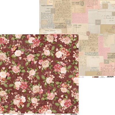 Potištěný papír 12x12" P13 Love Stories 01 - 1 list