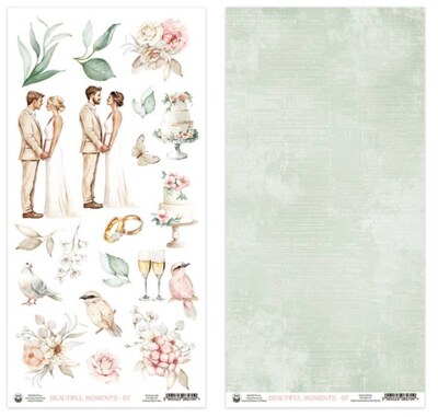 Potištěný papír na vystřihování P13 - Beautiful Moments - 1 list