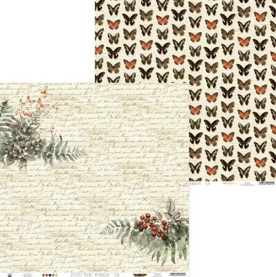 Potištěný papír 12x12" P13 Into the Woods 01 - 1 list