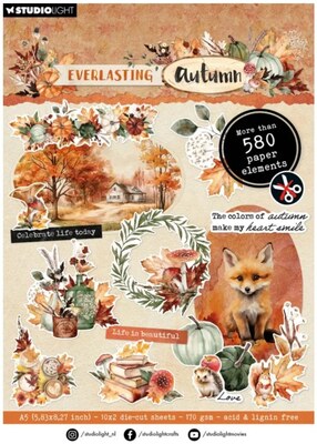 Blok s papírovými výseky Studio Light - podzim (více než 580ks) - 