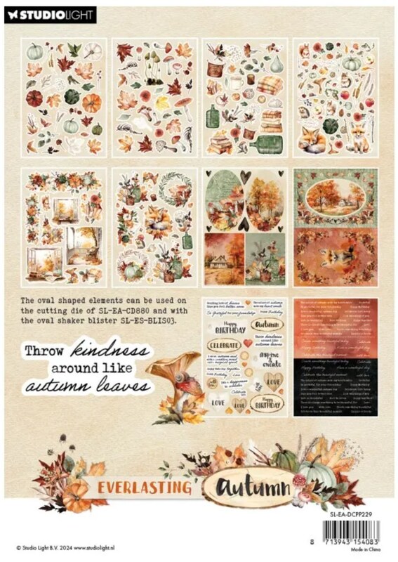 Blok s papírovými výseky Studio Light - podzim (více než 580ks) - 