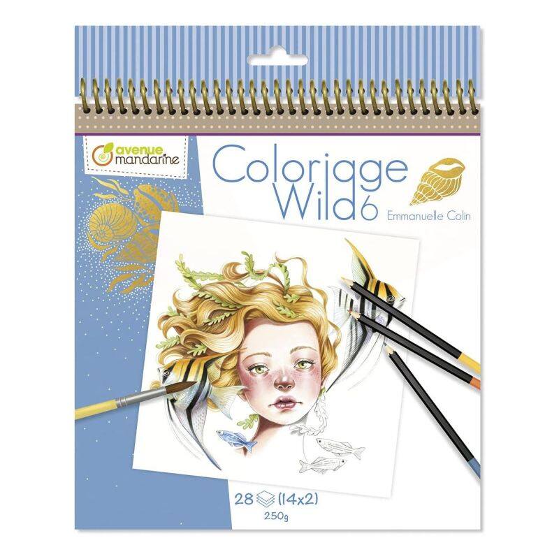 Umělecké omalovánky Wild 6 - 28 listů