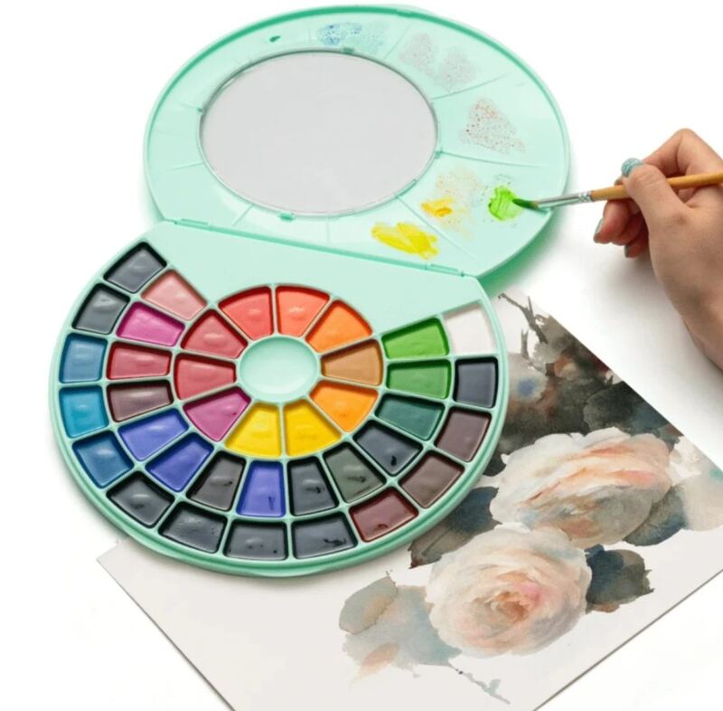 Akvarelové barvy HIMI 38 zelené - 1 balení