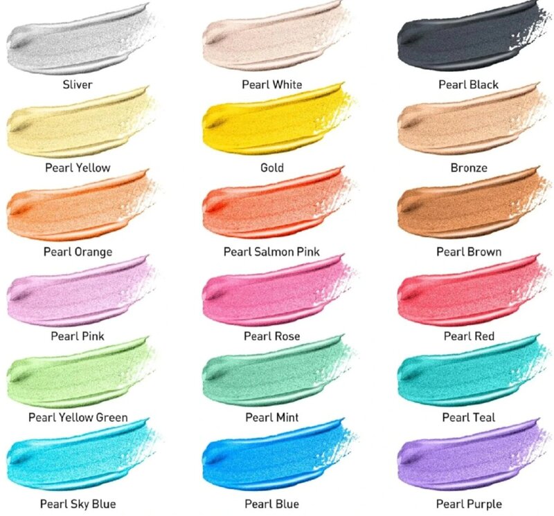 Kvašové barvy HIMI metalické 18 - 1 balení