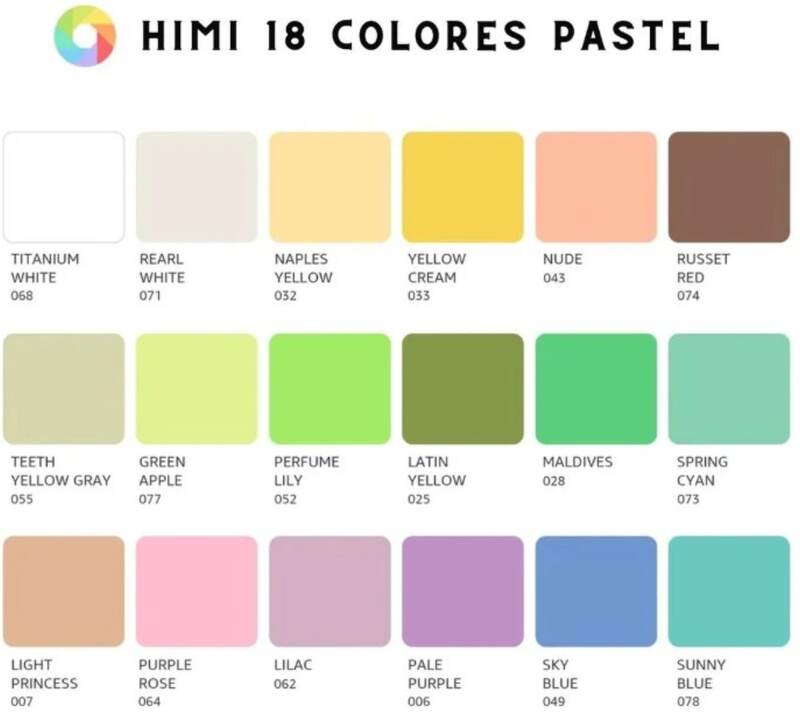 Kvašové barvy HIMI pastelové 18 - 1 balení