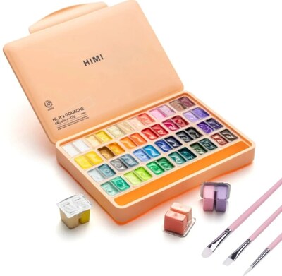 Kvašové barvy HIMI 48 oranžové - 1 balení