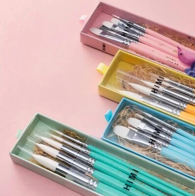 Sada plochých štětců na akvarel HIMI - 5 ks v balení