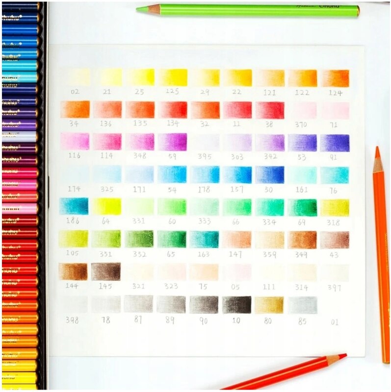 Olejové pastelky OHUHU Halawa, 72ks v kovové krabičce - 72 ks