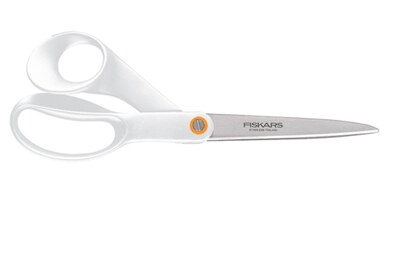Nůžky Fiskars, bílé, 21 cm - 1 ks