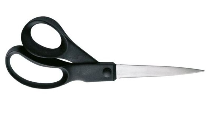 Nůžky Fiskars, černé, 21 cm - 1 ks