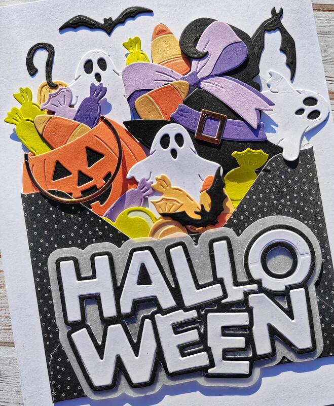 Přání ruční výroba - Halloween 8 - 1 ks