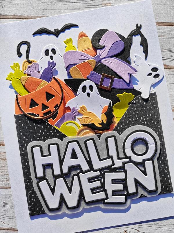 Přání ruční výroba - Halloween 8 - 1 ks