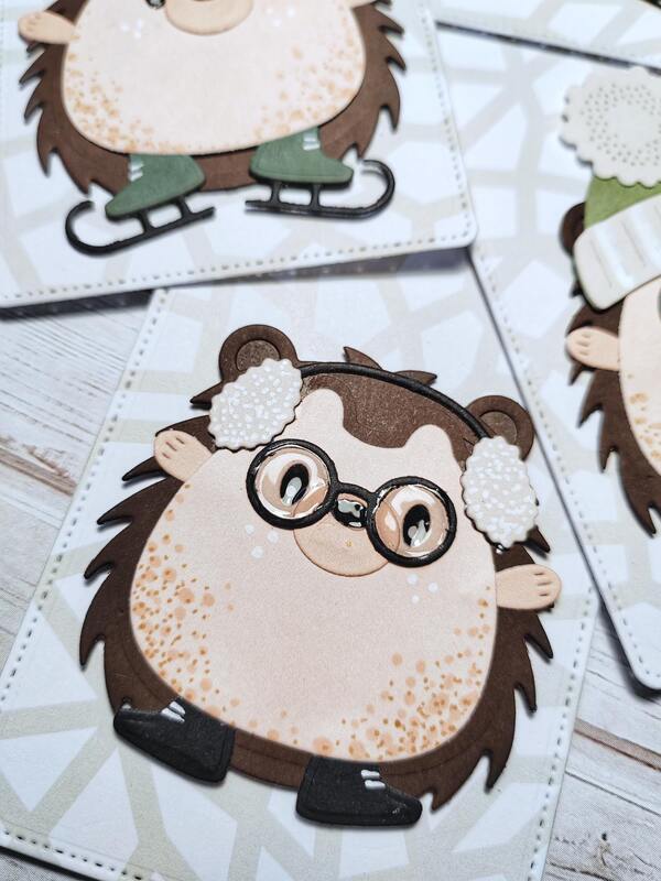 Visačky Ježek - sada 4 ks - sada 4 ks