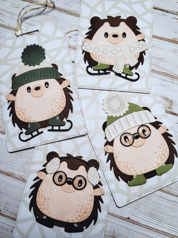 Visačky Ježek - sada 4 ks - sada 4 ks