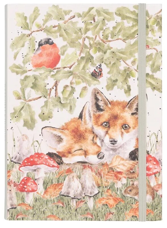 Zápisník Wrendale B6 linkovaný - lišky - 1 ks