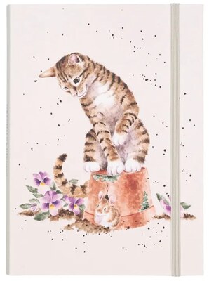 Zápisník Wrendale B6 linkovaný - kočka a myš - 1 ks