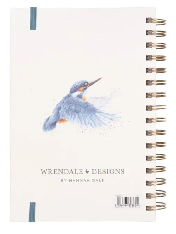 Kroužkový blok Wrendale A5 čistý - ledňáček - 1 ks